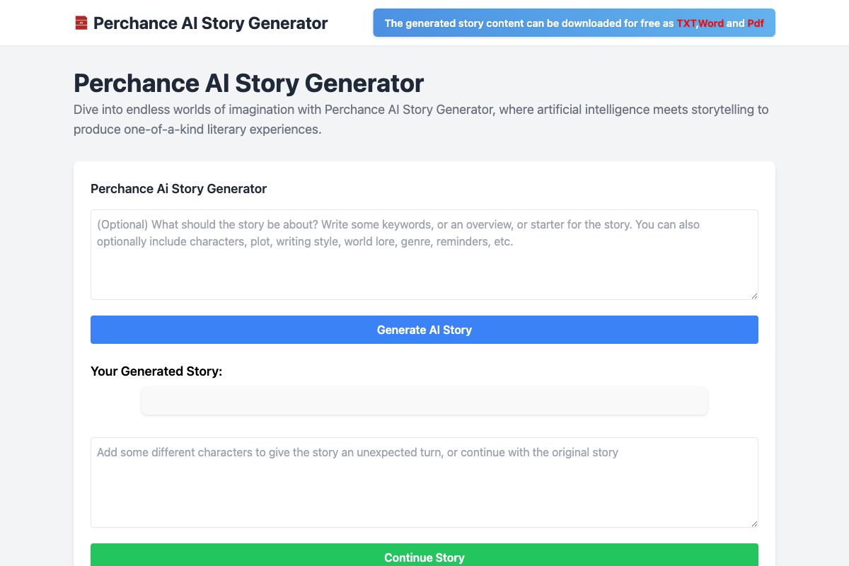 Perchance AI Story Generator