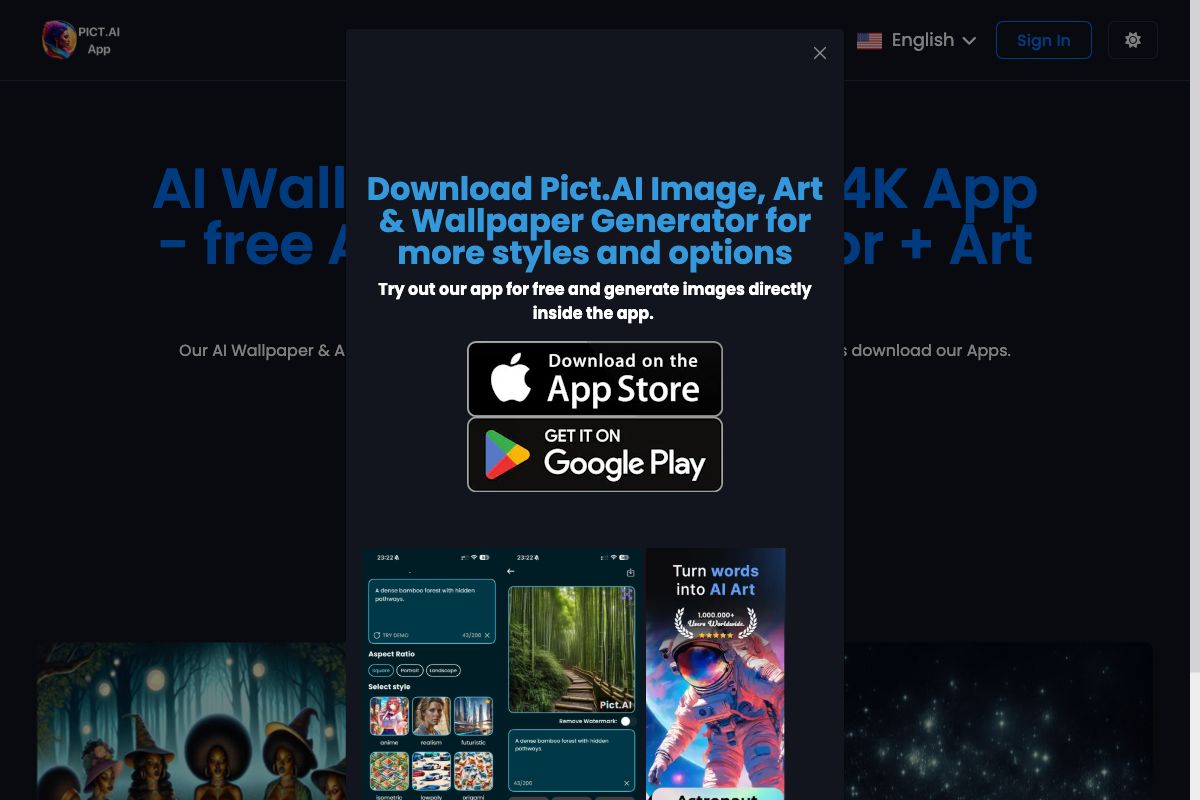 AI Wallpaper Generator 4K App - Free AI Image Generator + Art