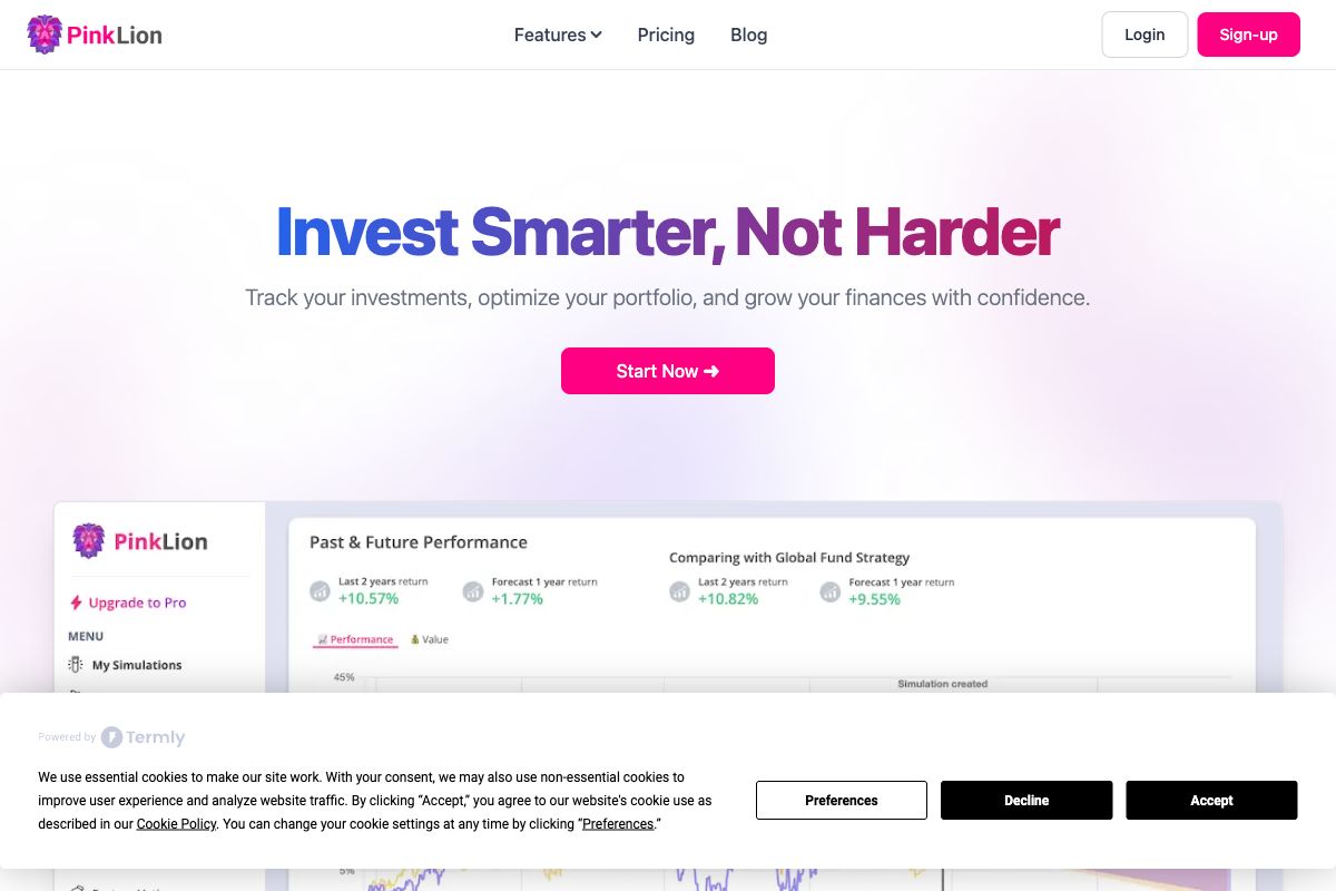 PinkLion - Smarter Investment Management