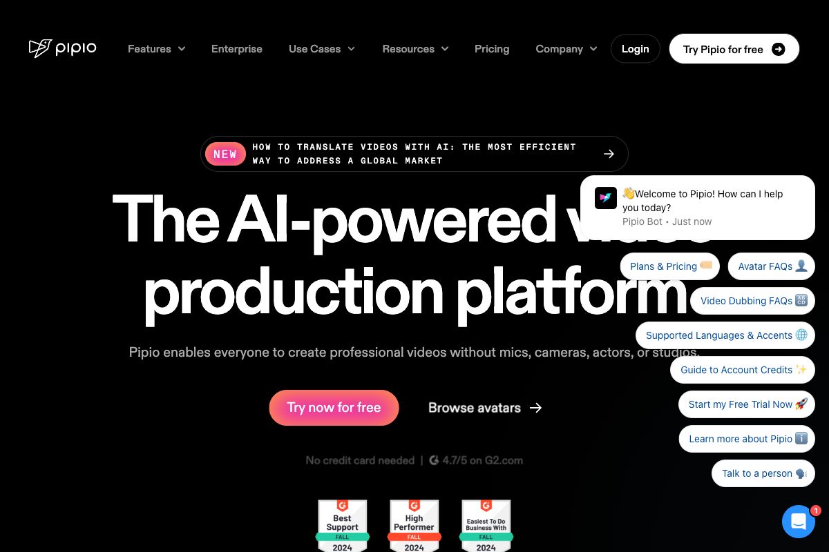 Pipio - AI-Powered Video Production Platform