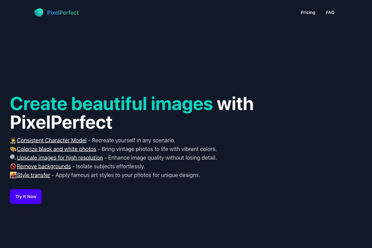 PixelPerfect: Comprehensive Image Editing Tool