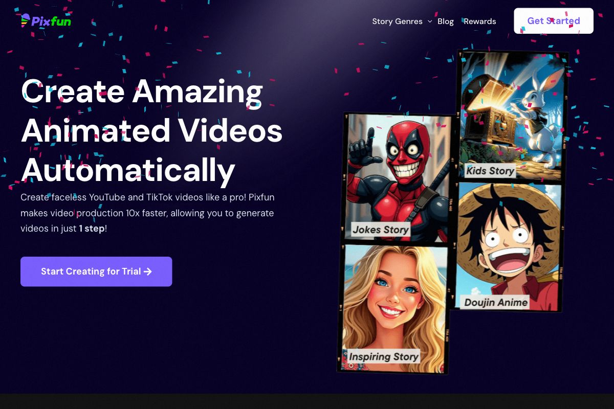 Pixfun: Automatic Animated Video Creator