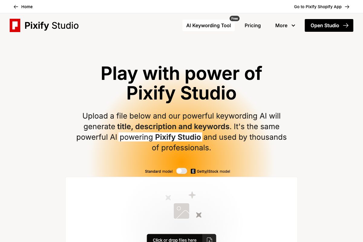 Pixify Studio - AI Keywording Tool