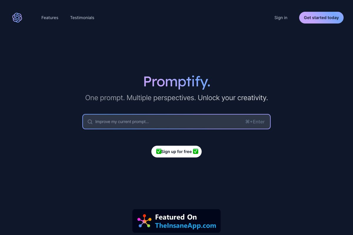 Promptify.Pro - Unlock Your Creativity