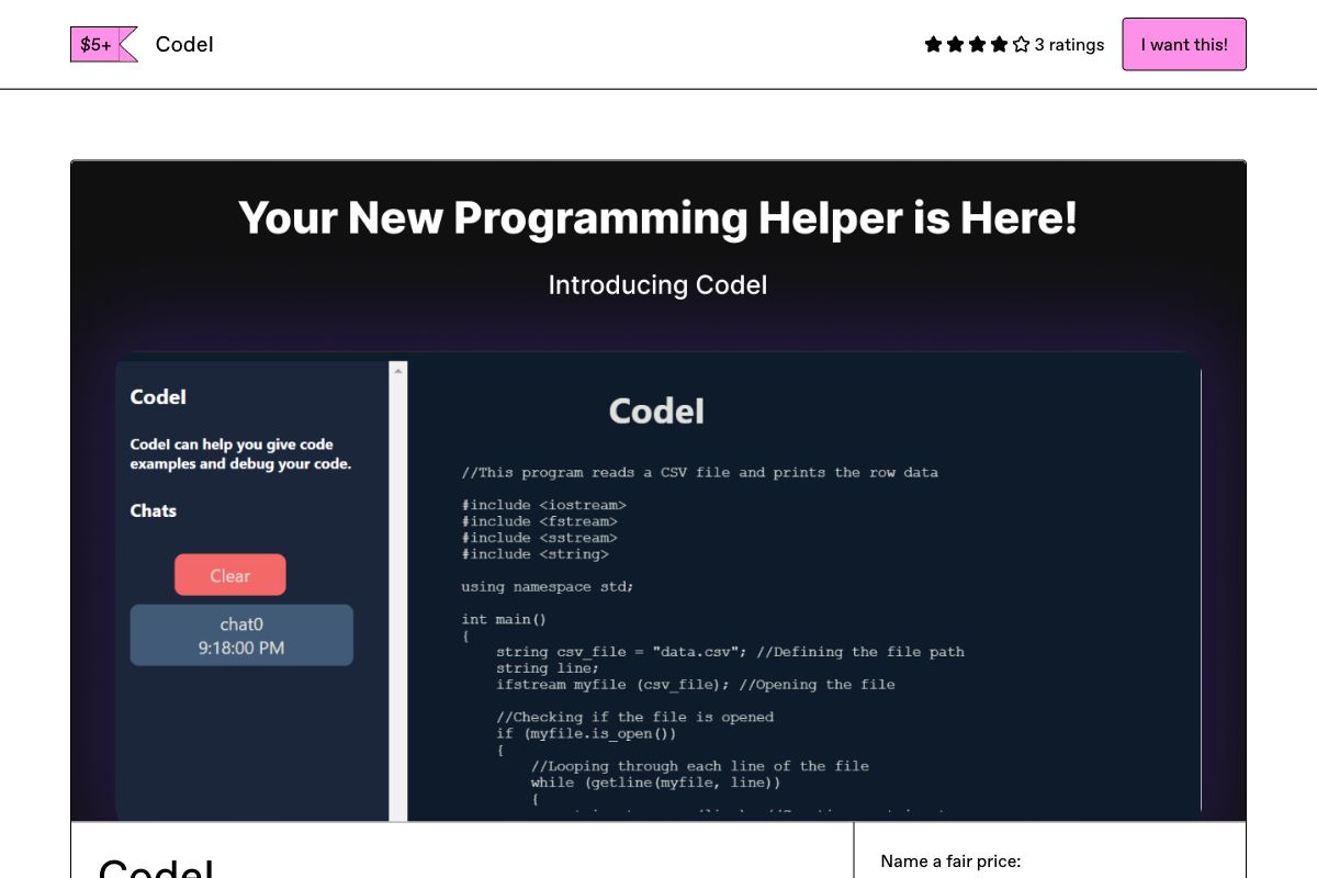 CodeI - Code Examples and Debugging Tool