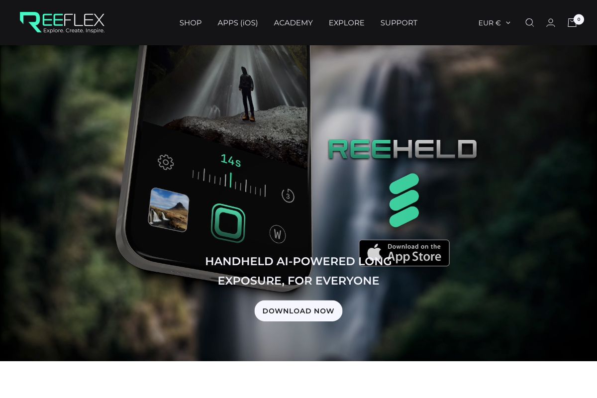 ReeHeld - AI-powered Long Exposure Photography App