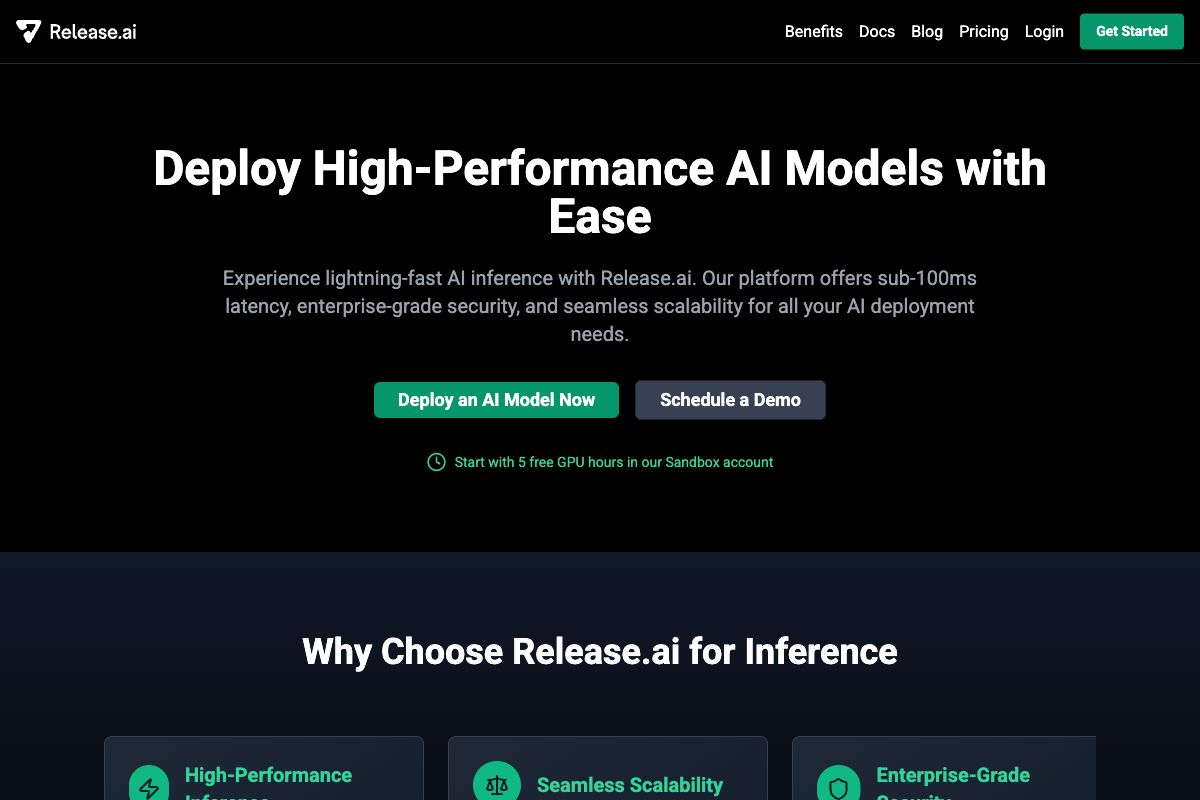 Release.ai - High-Performance AI Model Deployment Platform