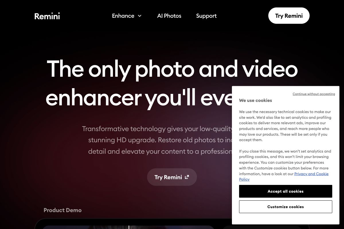 Remini - AI Photo and Video Enhancer