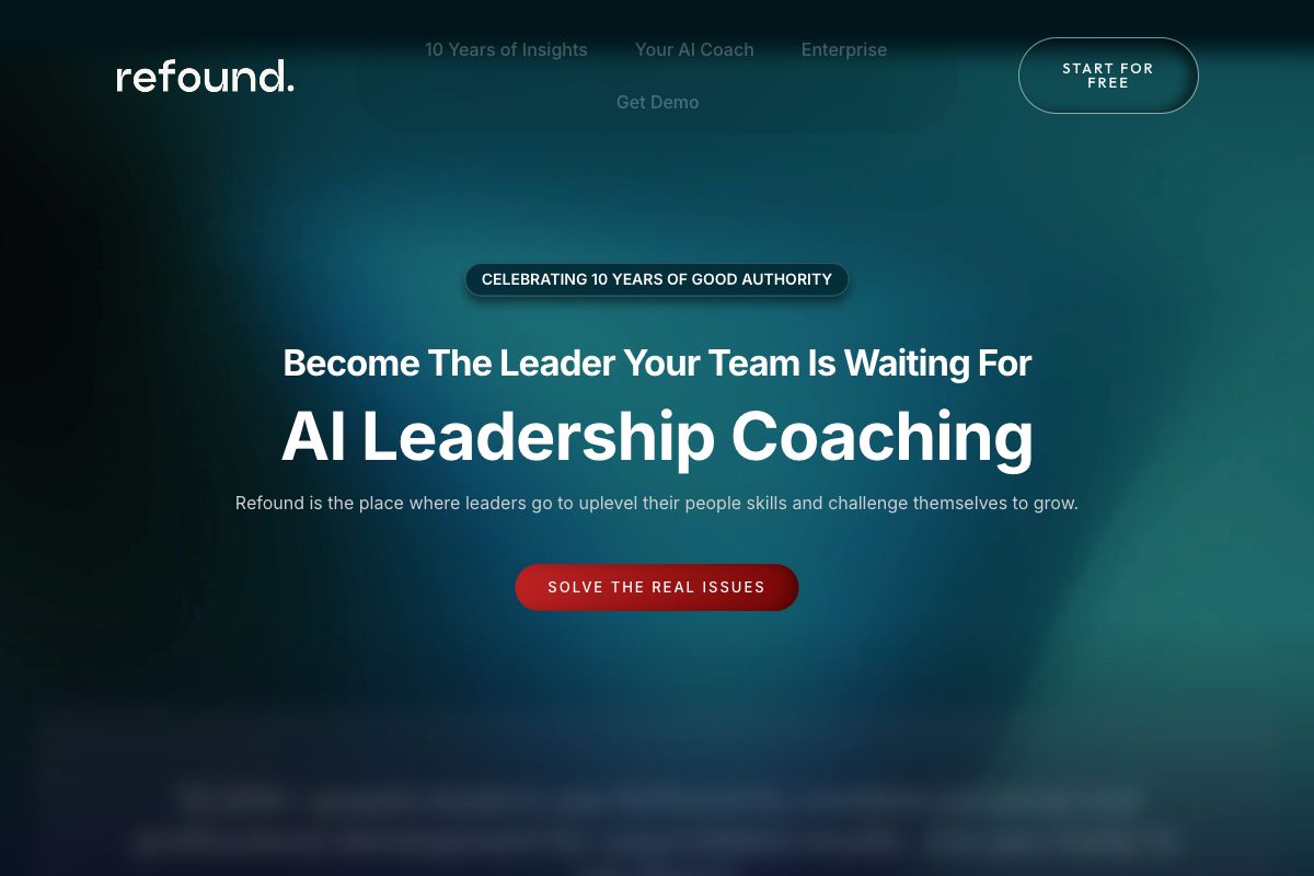 Refound: AI-Powered Leadership Coaching