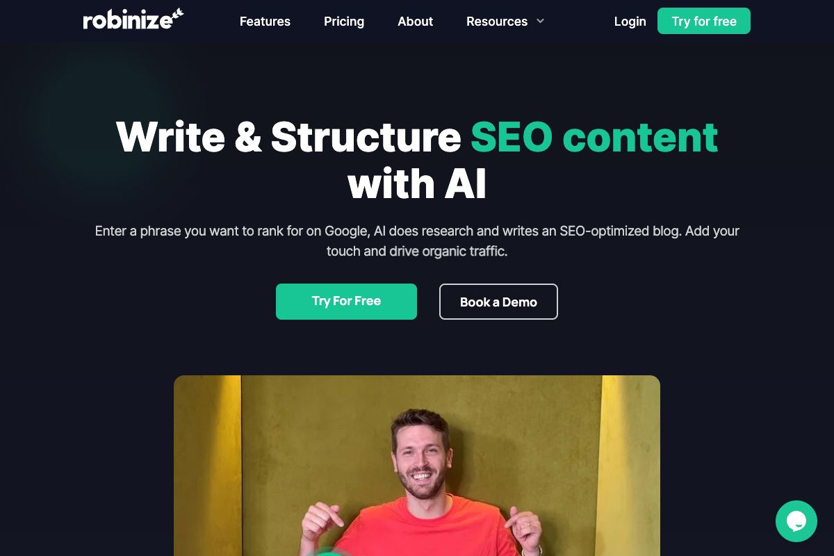 Robinize: AI-Driven SEO Content Tool