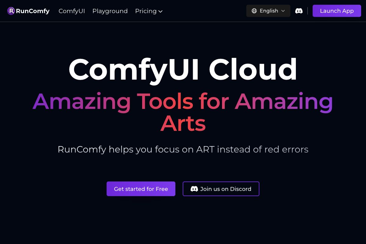 RunComfy - ComfyUI Cloud Platform for Artists