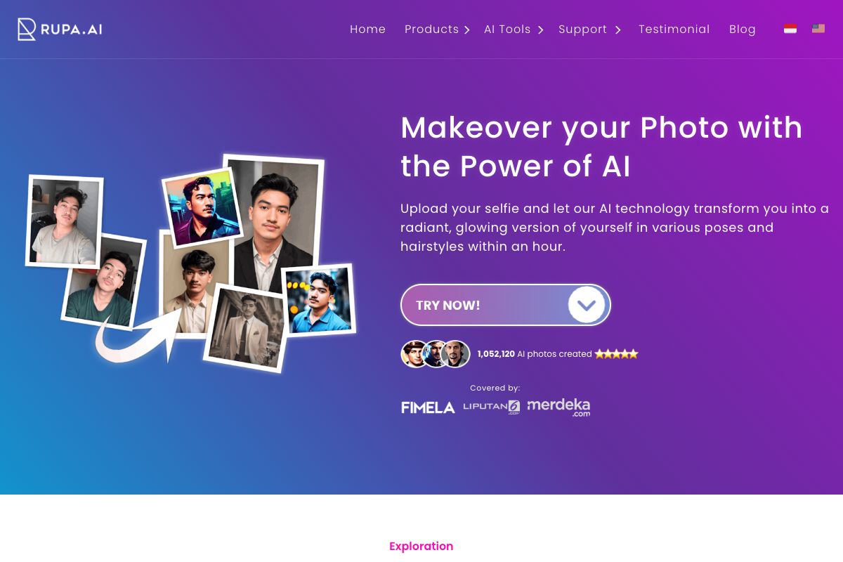 Rupa.AI - AI Photo Makeover Platform