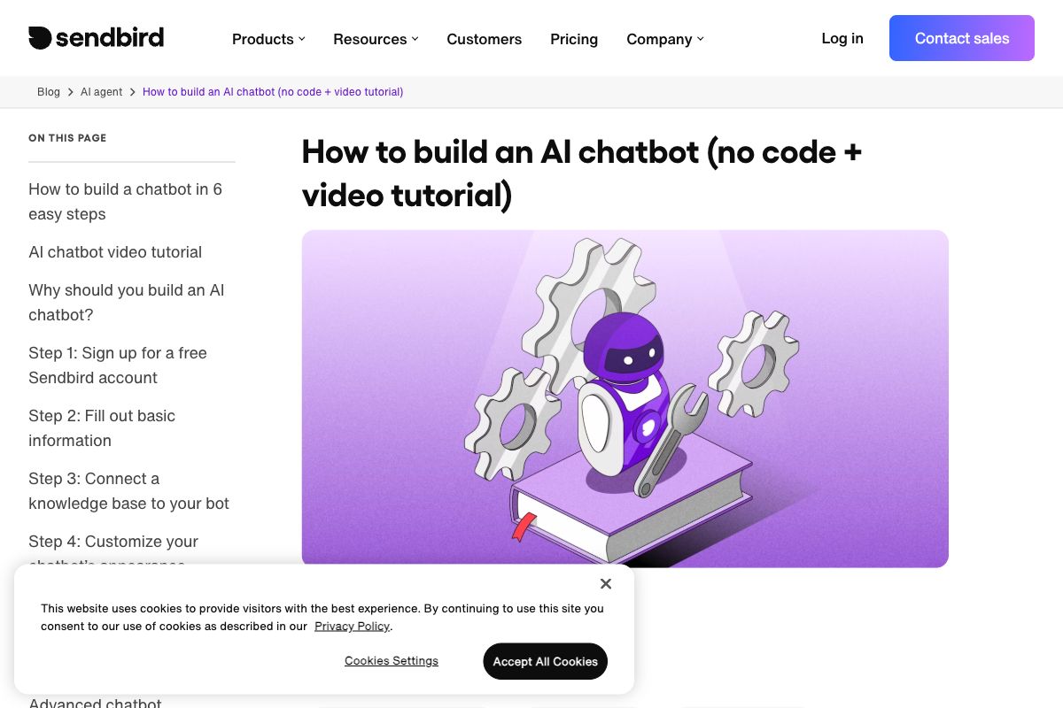 Build AI chatbots with Sendbird