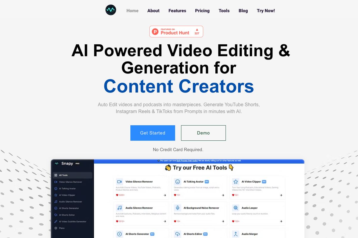 Snapy - Your AI Video Editing Assistant