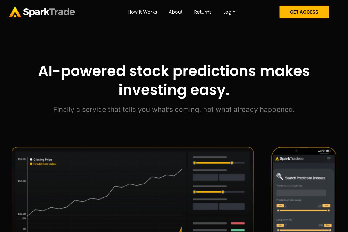 SparkTrade.io: AI-Powered Stock Predictions