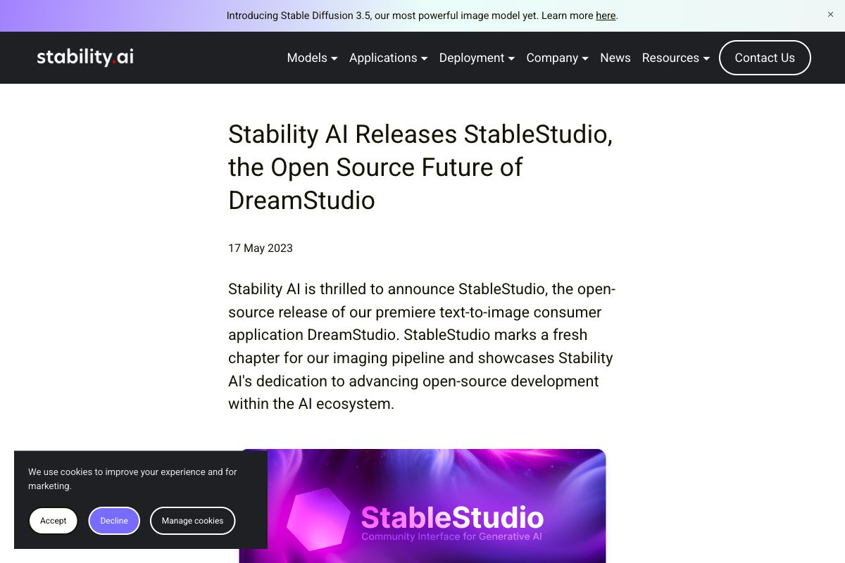 StableStudio by Stability AI