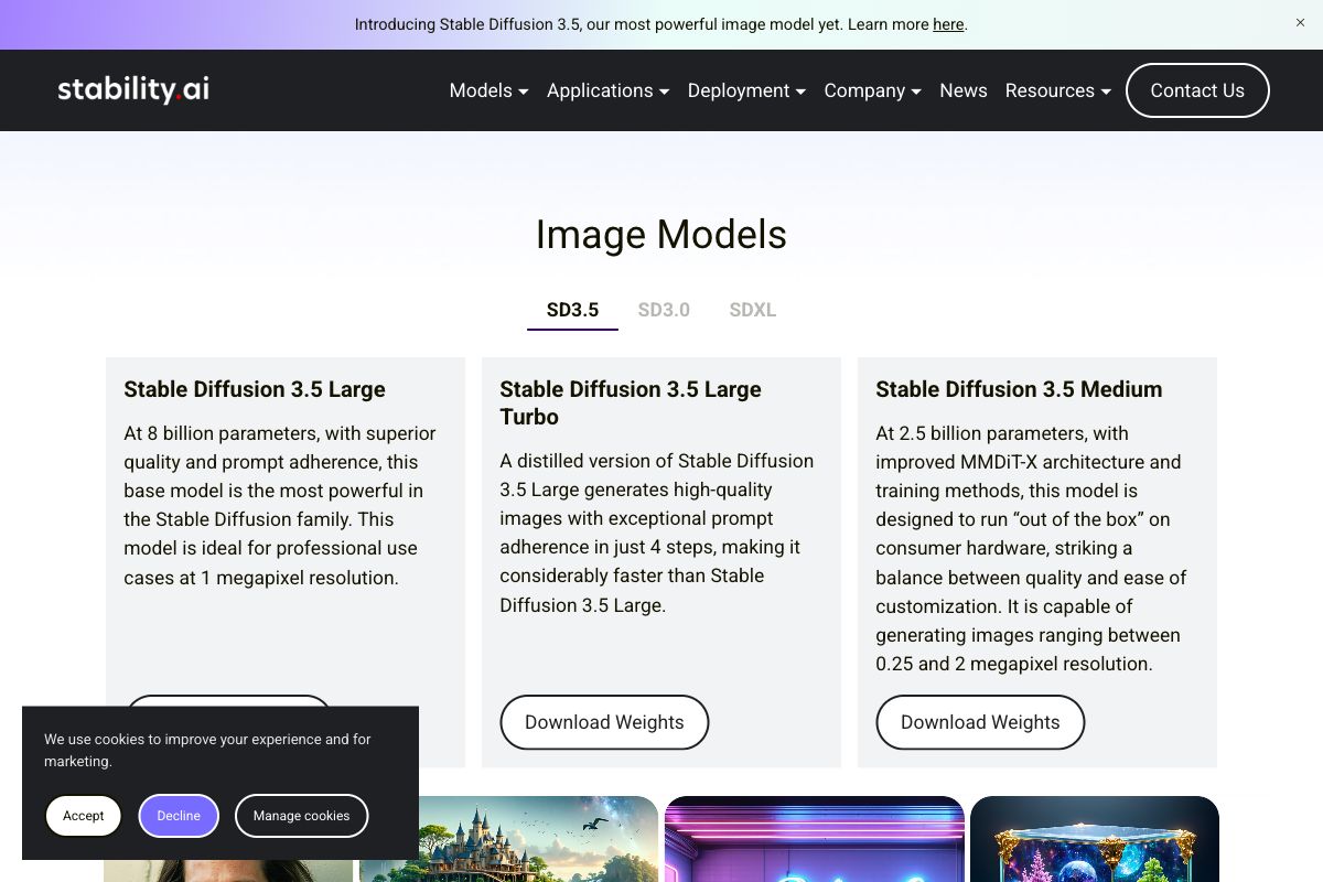 Stable Diffusion 3.5 - Stability AI Image Models