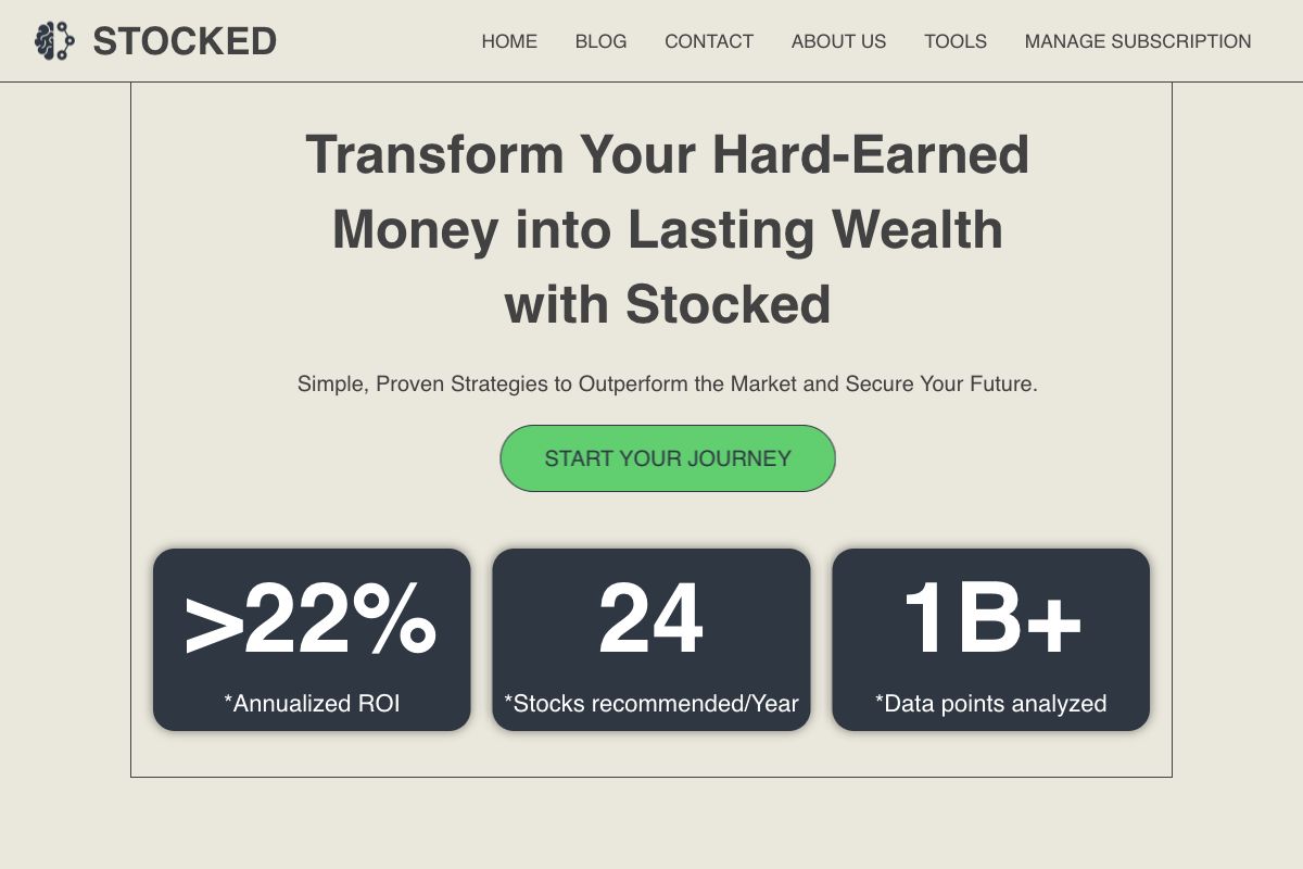 Stocked AI - Transform Your Wealth