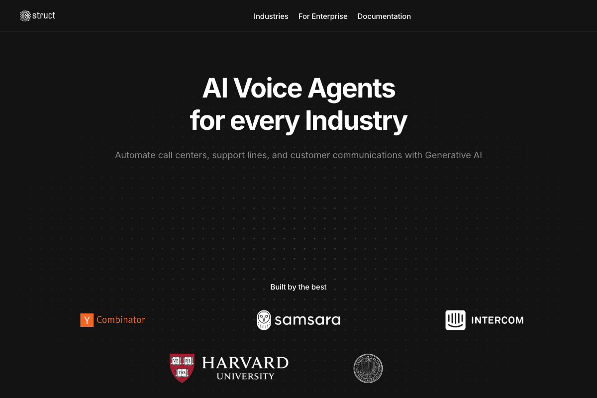 Struct - AI Voice Agents for Automation in Industries