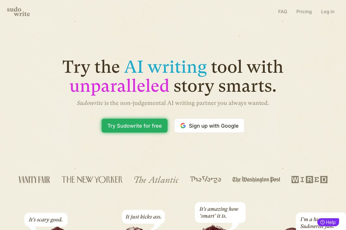 Sudowrite: The AI Writing Partner