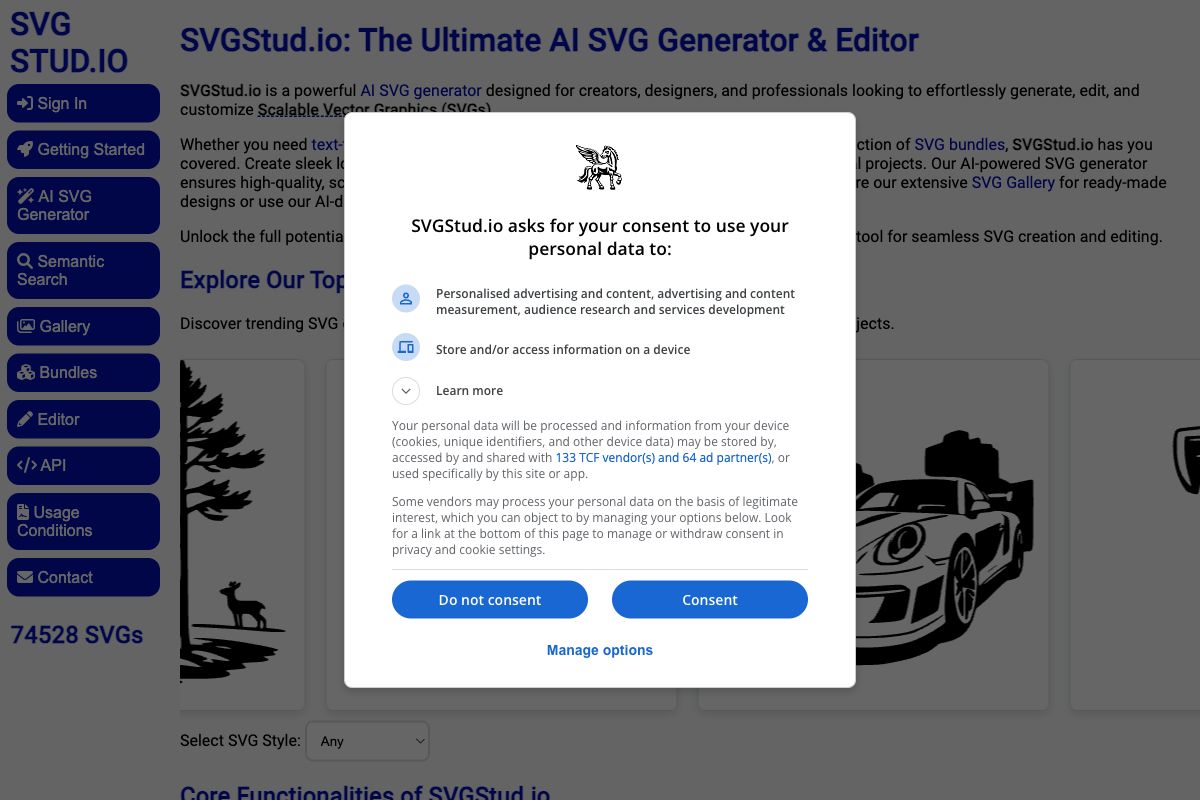 SVGStud.io: The Ultimate AI SVG Generator & Editor