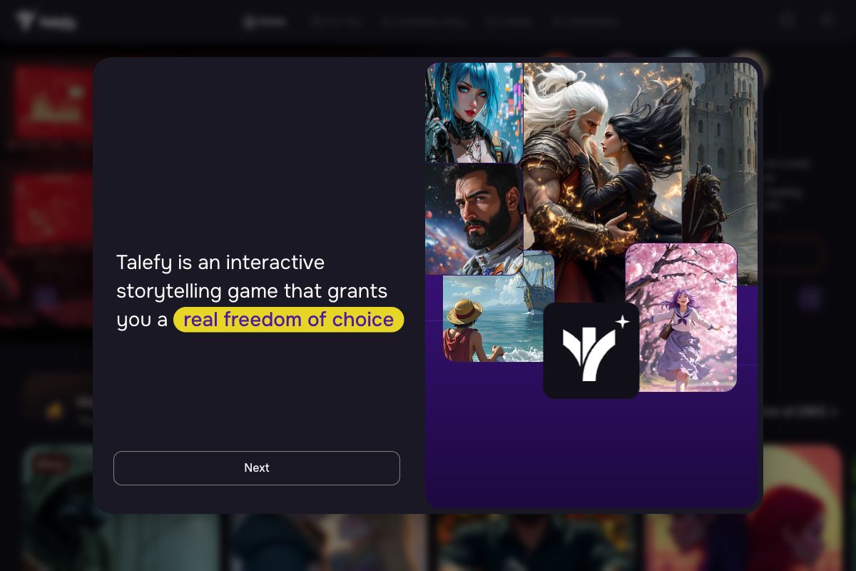 Talefy - Read Interactive AI Stories or Generate Your Own