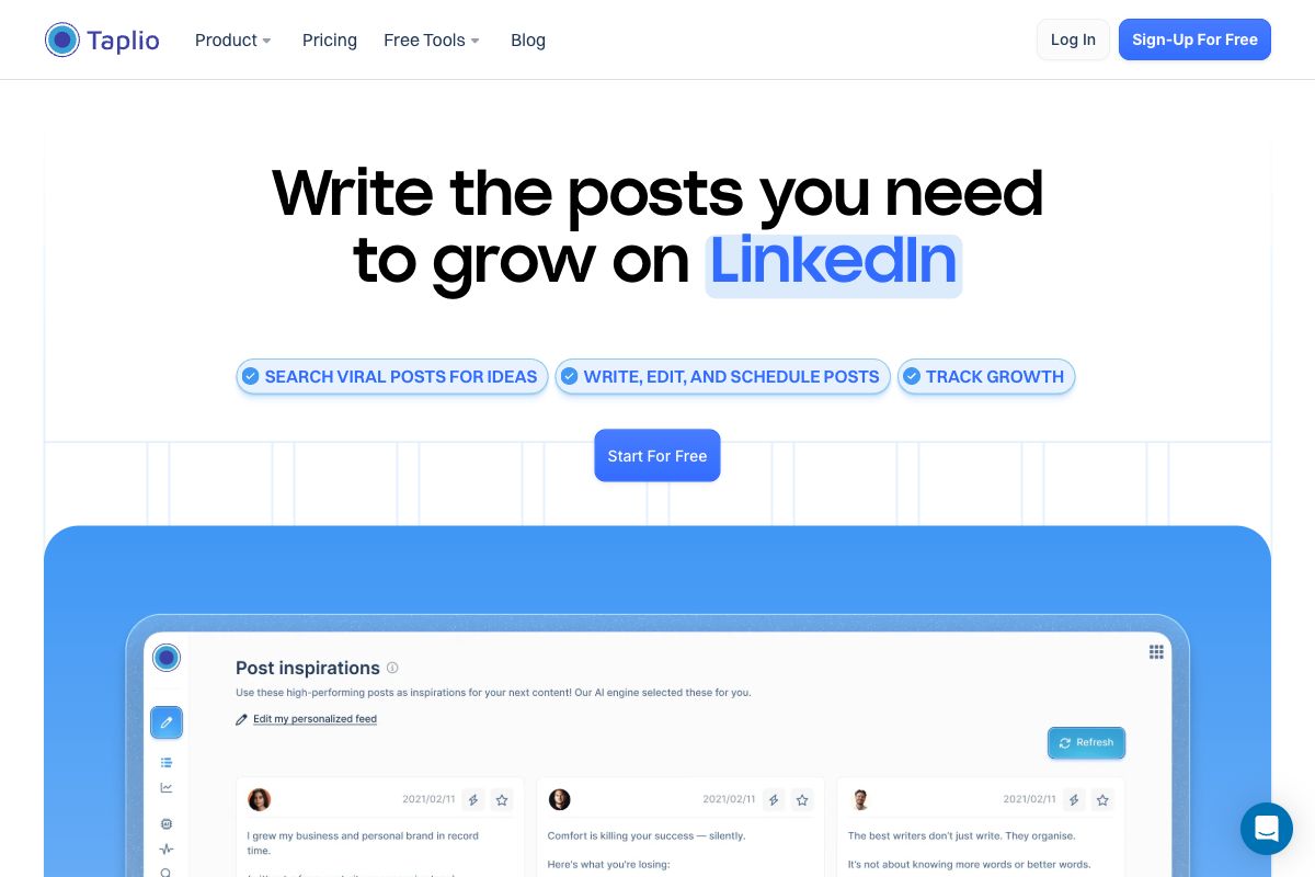 Taplio - LinkedIn Growth Tool