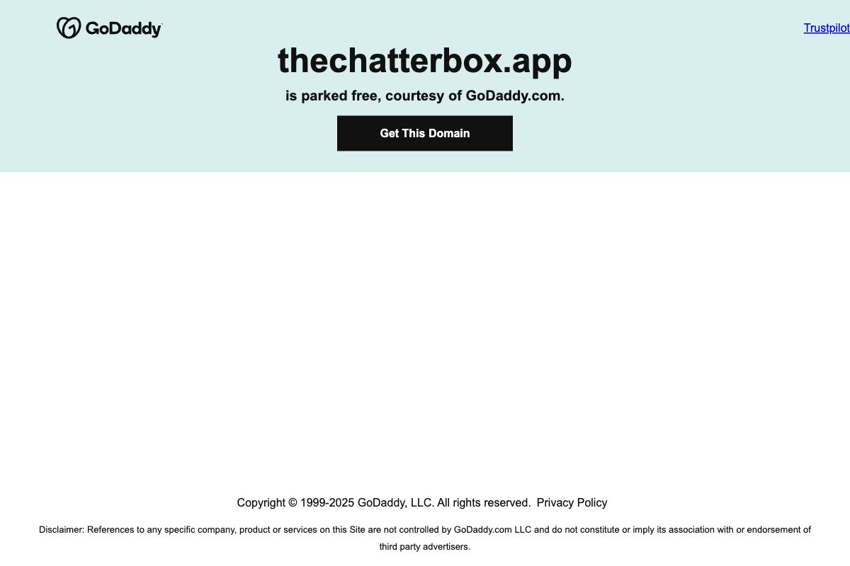 TheChatterBox.app - Domain for Sale