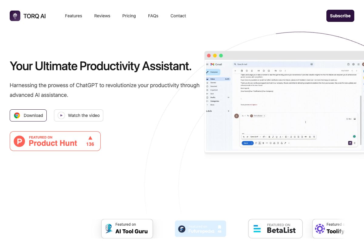 TORQ AI: Your Ultimate Productivity Assistant