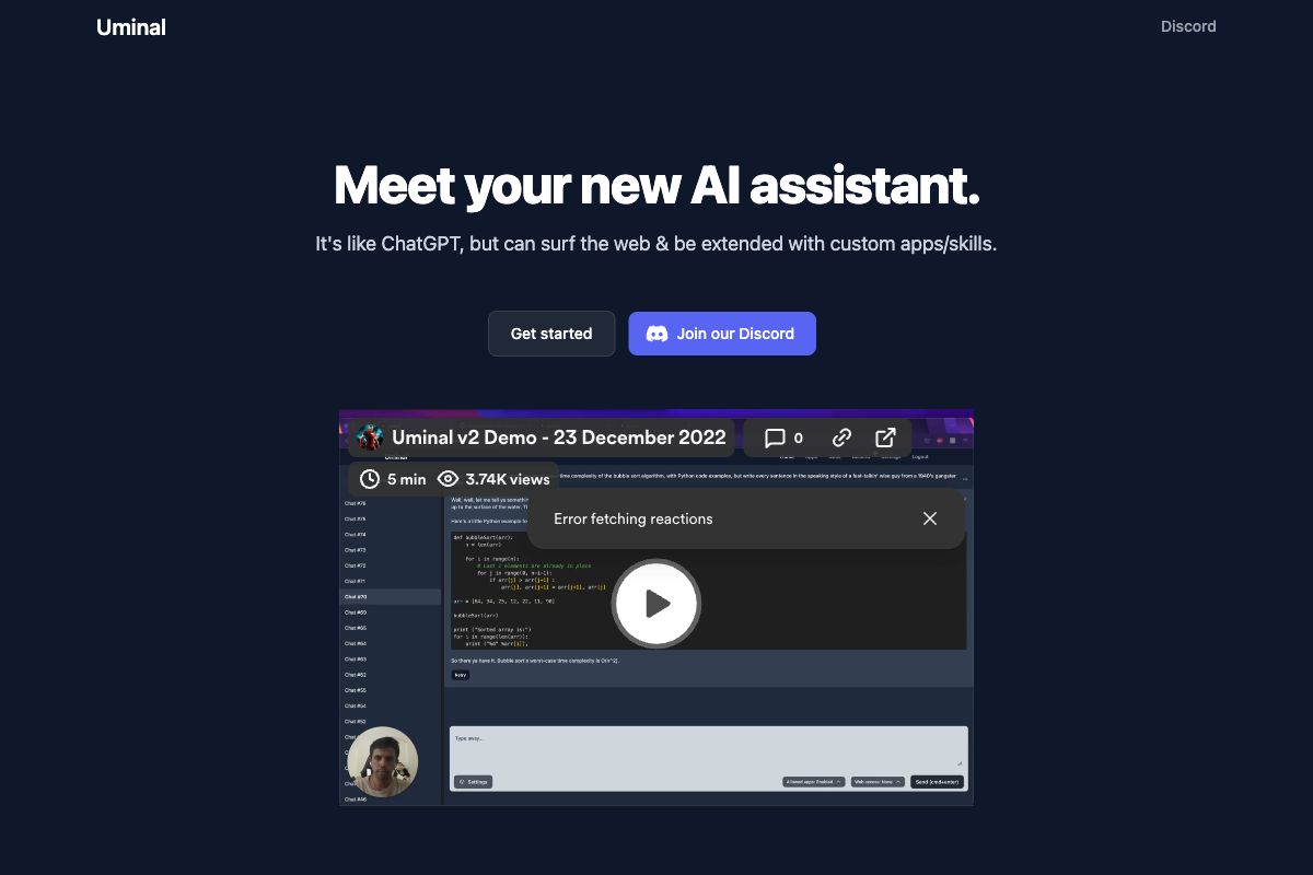 Uminal - Your AI Assistant for Discord