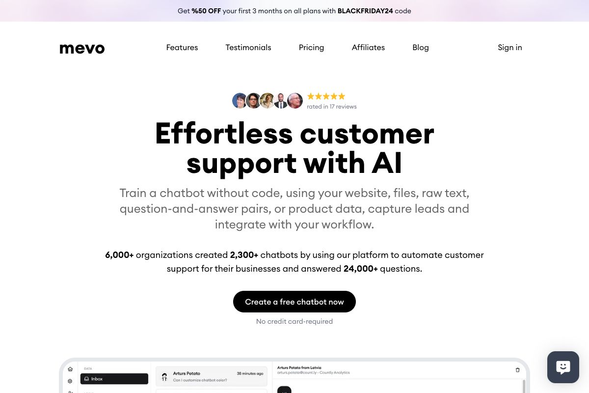 Mevo - AI-Powered Customer Support Automation