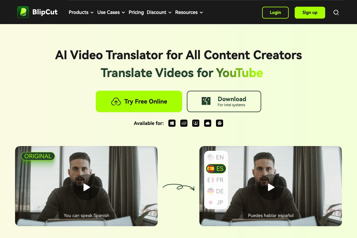 BlipCut AI Video Translator