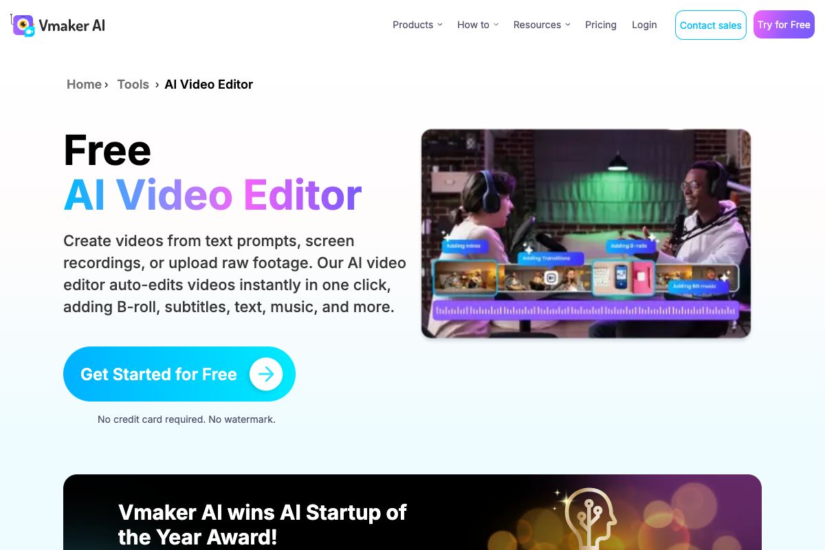 Vmaker AI - AI Video Editor