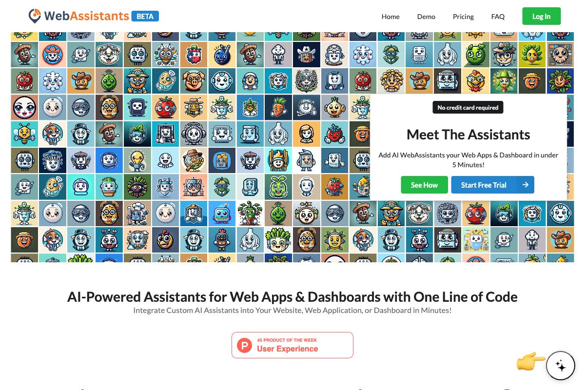 WebAssistants.ai - AI-Powered Assistants for Web Apps and Dashboards