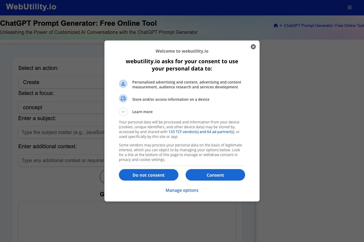 ChatGPT Prompt Generator: Free Online Tool