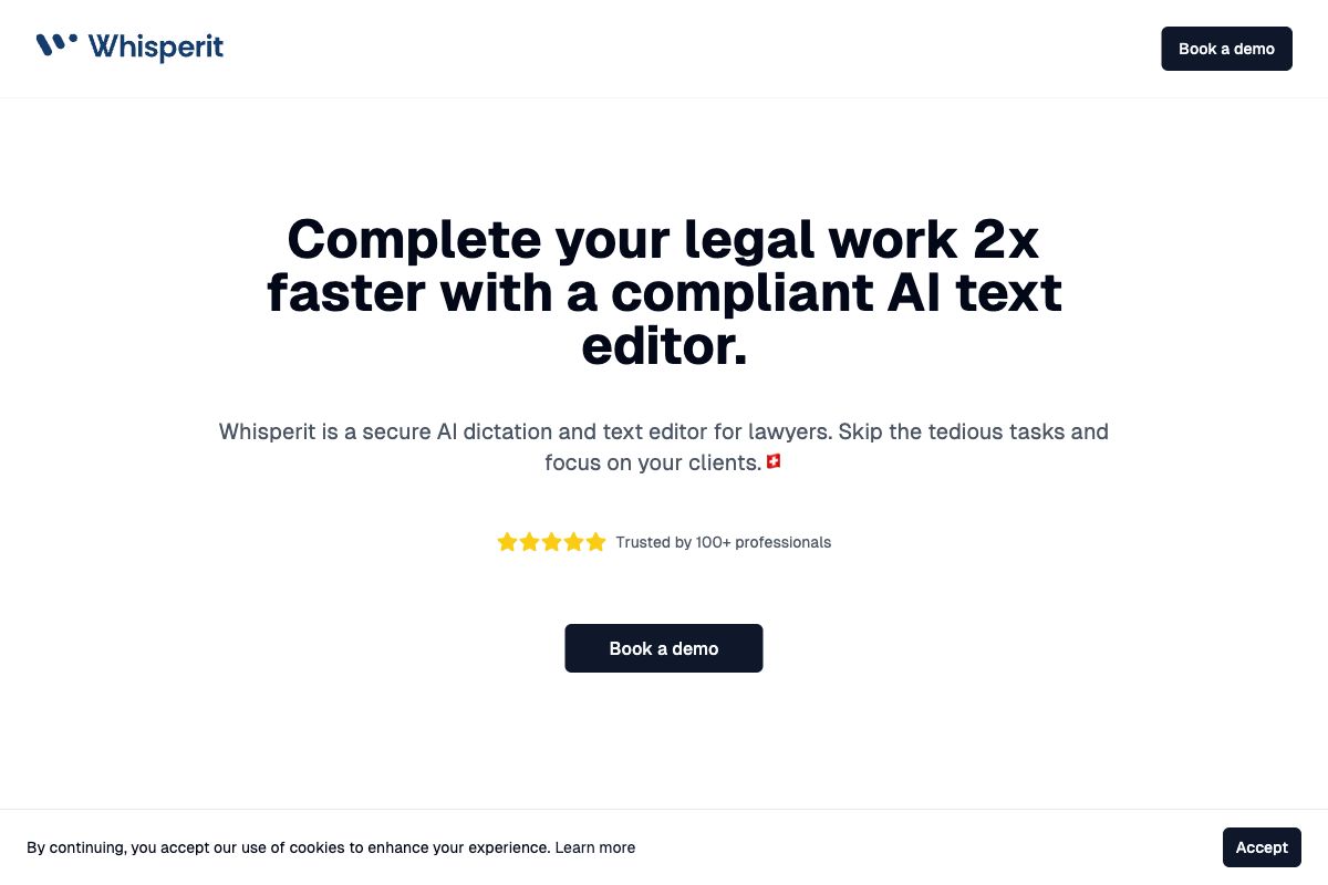 Whisperit - AI Dictation and Text Editor for Lawyers