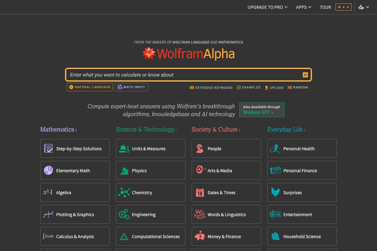 Wolfram|Alpha: Expert Computational Knowledge Engine