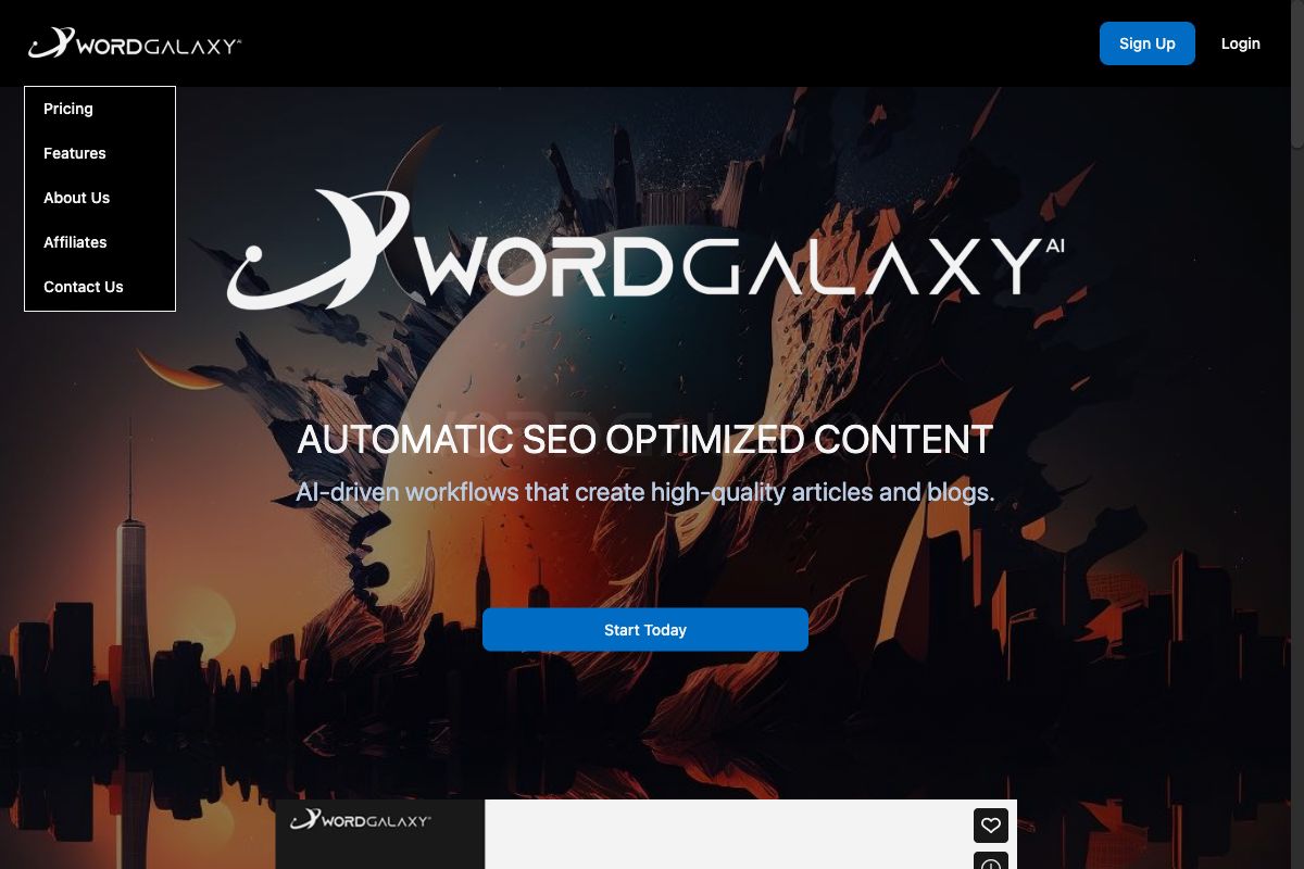 Word Galaxy: AI-Driven SEO Content Creation Tool