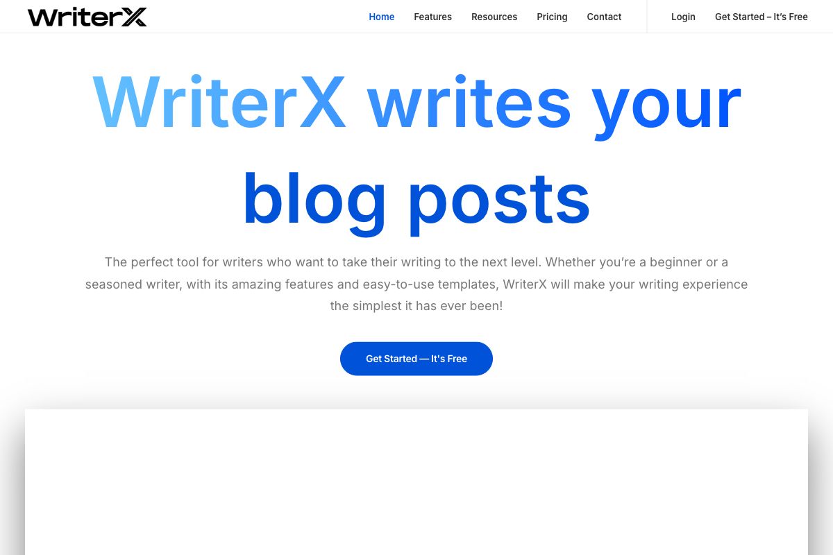 WriterX - Your AI Writing Companion