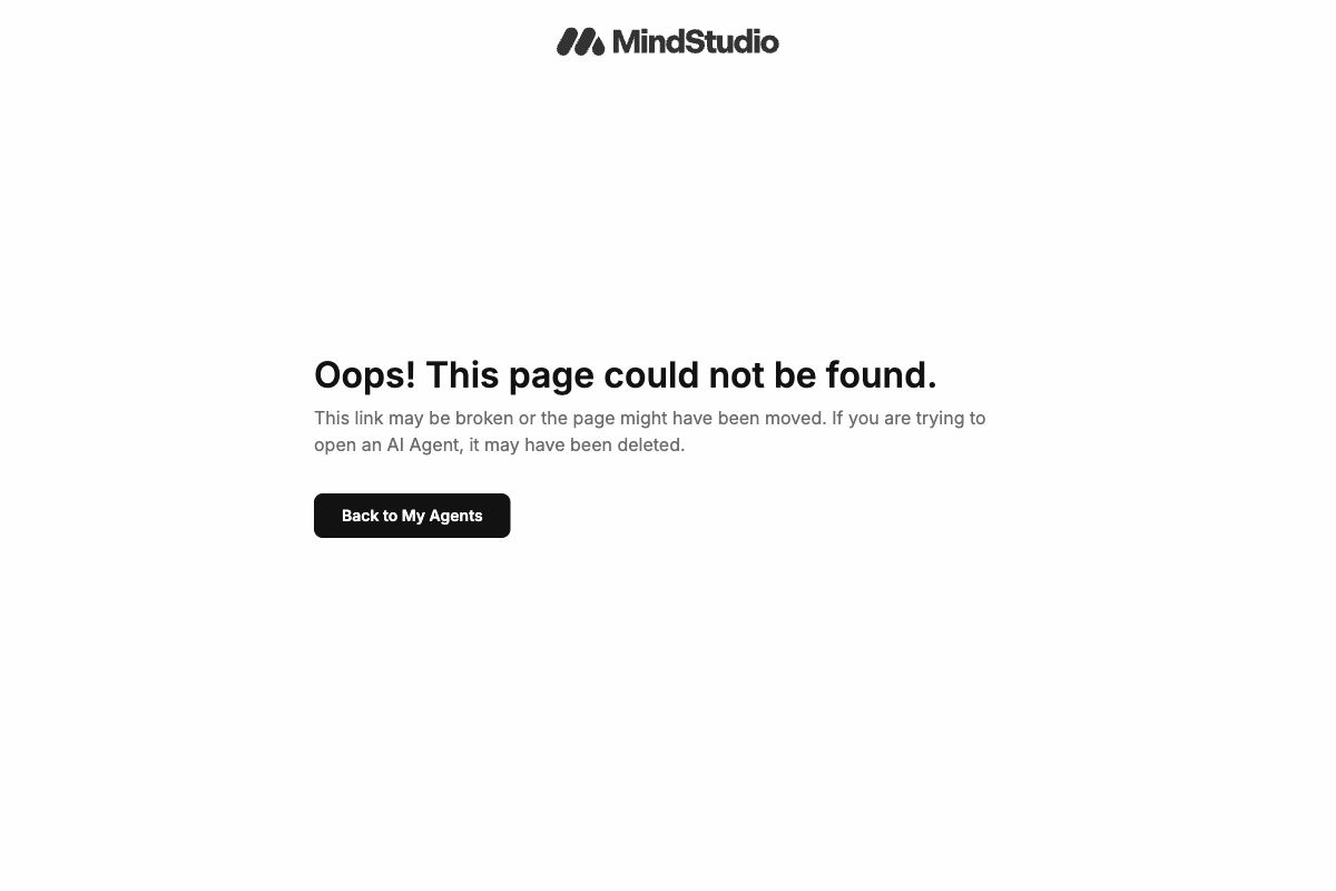 MindStudio - Page Not Found