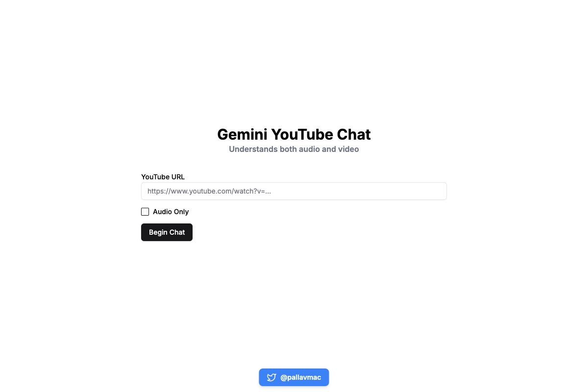 Gemini YouTube Chat