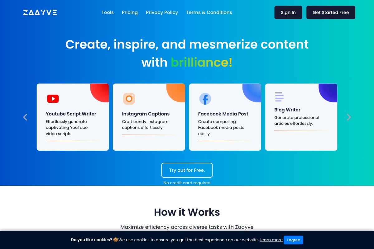 Zaayve: The AI Content Generation Tool