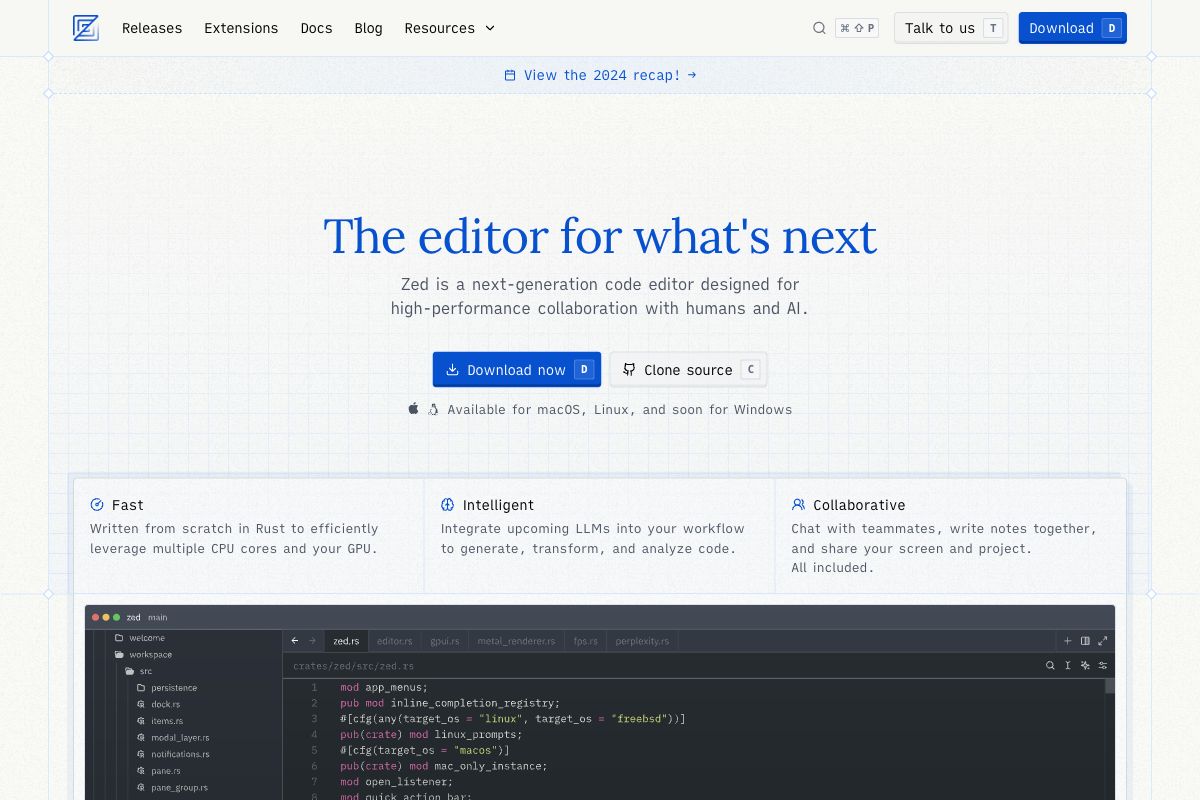 Zed: Next-Generation Collaborative Code Editor